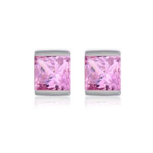 Cubic zirconia pink earring
