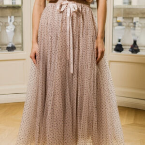 Rose Tulle Skirt - Choklate