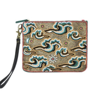 Cool karma green Pouch Sophie Cano Paris