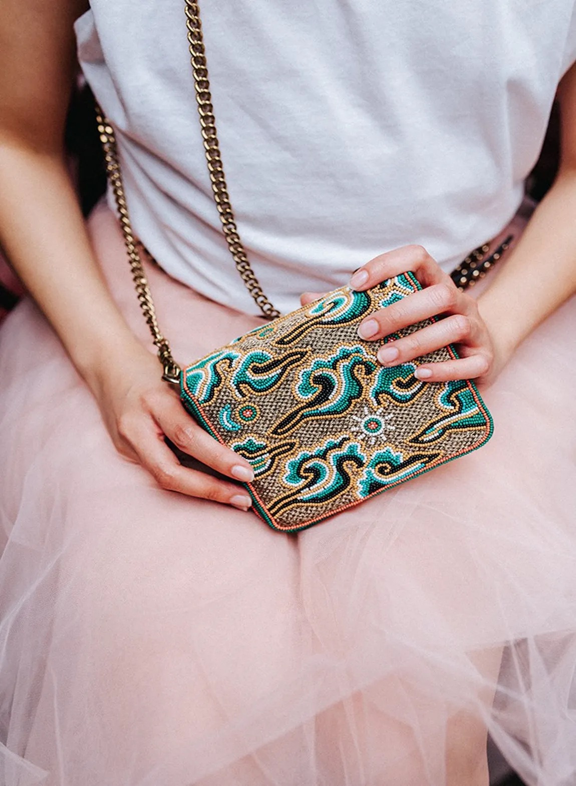 Baby Cool Karma Green Bag - Sophie Cano Paris - Image 4