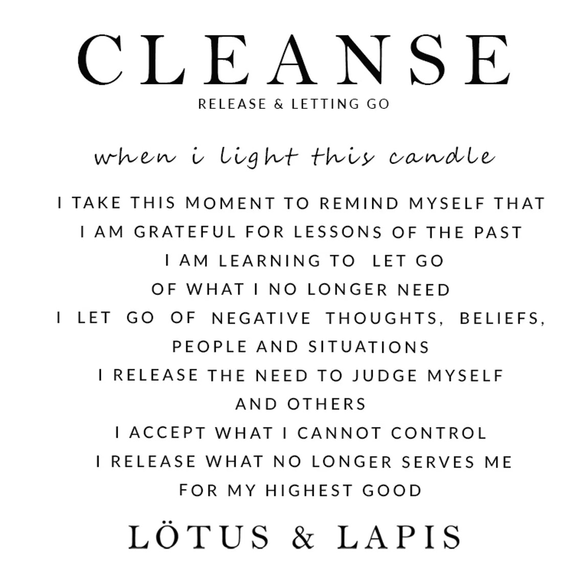 Cleanse Aromatherapy Candle - Lotus & Lapis - Image 5