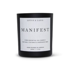 Manifest Aromatherapy Candle - Lotus & Lapis