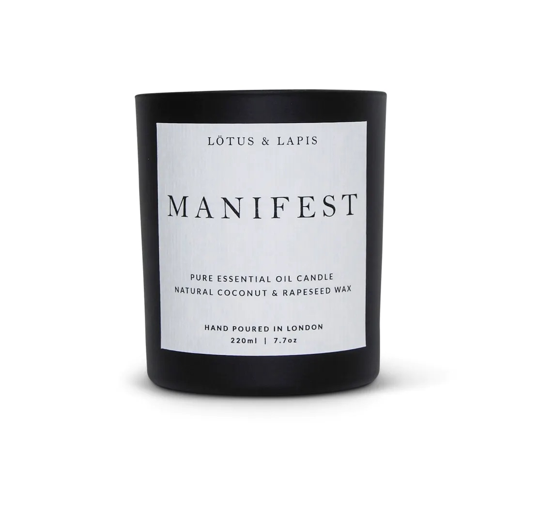 Manifest Aromatherapy Candle - Lotus & Lapis