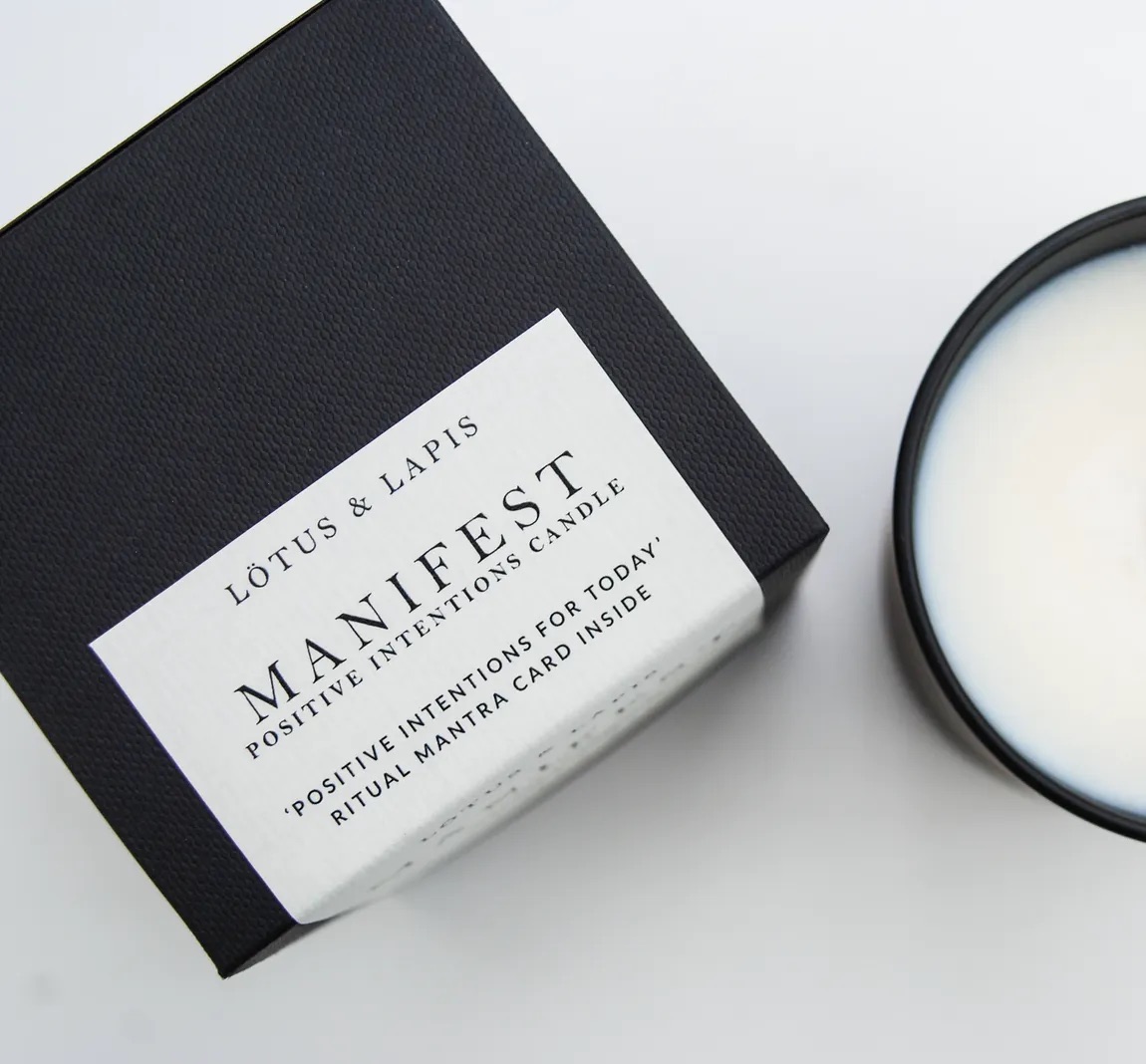 Manifest Aromatherapy Candle - Lotus & Lapis - Image 4