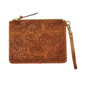 Amdo Cognac Clutch