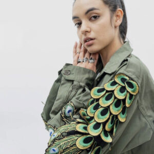 Peacock sleeve F2 Vintage Camo jacket